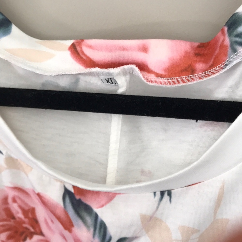 White cotton floral dress - Picture 3 of 4